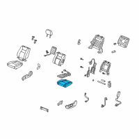 OEM Honda Ridgeline Pad, L. FR. Seat Cushion Diagram - 81537-SJC-L31