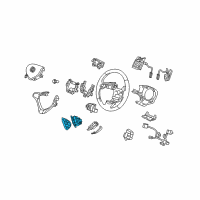 OEM Acura TSX Switch Assembly, Navigation Guide& Hft (Premium Black) Diagram - 35890-TL0-E01ZA
