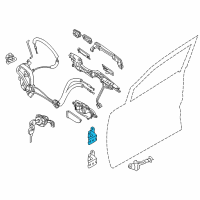 OEM 2011 Nissan Murano Hinge Assy-Rear Door Diagram - 82420-4P00A