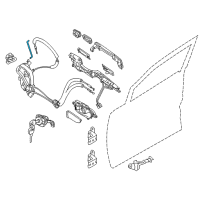 OEM 2012 Nissan Quest Rod Key Lock LH Diagram - 80515-1JA0A