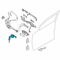 OEM 2015 Nissan Quest Cylinder Set - Door Lock, LH Diagram - H0601-1JA0A