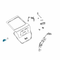 OEM 2004 Hyundai Elantra Hinge Assembly-Tail Gate Diagram - 79770-2D201