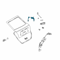 OEM 2002 Hyundai Elantra Lock Assembly-Tail Gate Diagram - 81251-2DA20