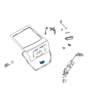 OEM Hyundai Handle Assembly-Tail Gate Outside Diagram - 81260-2D200