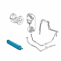 OEM GMC Envoy Cooler, P/S Fluid Diagram - 15009093