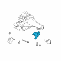 OEM 2009 Dodge Ram 1500 Bracket-Transmission Mount Diagram - 55366616AG