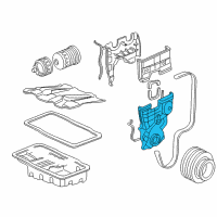 OEM 2000 Honda Civic Cover, Timing Belt (Lower) Diagram - 11810-P72-A00