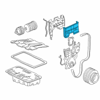 OEM 1997 Honda CR-V Cover, Timing Belt Middle Diagram - 11820-PR4-A01