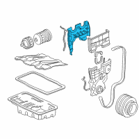 OEM Honda CR-V Cover, Timing Belt Back Diagram - 11840-PR4-A00