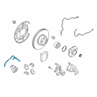 OEM BMW Z4 Brake Pad Wear Sensor Diagram - 34-35-6-792-566