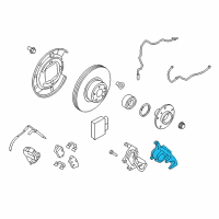 OEM 2015 BMW Z4 Brake Caliper Left Diagram - 34-20-6-786-057