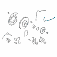 OEM 2015 BMW Z4 Brake Hose Rear Diagram - 34-20-6-784-620