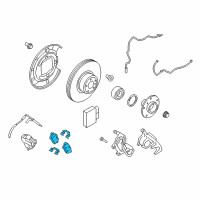 OEM 2013 BMW Z4 Disc Brake Pad Set Diagram - 34-21-6-797-861