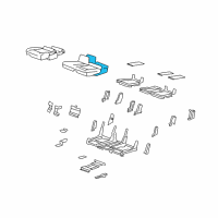 OEM 2007 Cadillac SRX Pad Asm, Rear Seat Cushion Diagram - 88898278