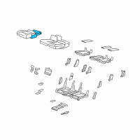 OEM 2007 Cadillac SRX Pad Asm, Rear Seat Cushion Diagram - 88898279
