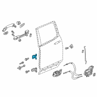 OEM 2017 Honda Pilot Hinge, Right Rear Door (Upper) Diagram - 67910-TG7-A01ZZ