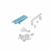 OEM Toyota 4Runner Rear Blade Diagram - 85242-35021