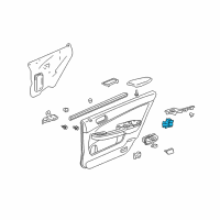 OEM 2005 Honda Accord Switch Assembly, Power Window Rear Diagram - 35770-SDA-H21