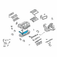 OEM 2001 Oldsmobile Silhouette Heater Core Diagram - 15211569