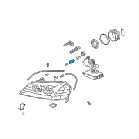 OEM 1998 Acura CL Socket (2P) Diagram - 34303-SS1-003