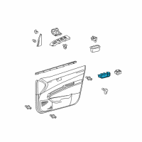 OEM Toyota Prius Window Switch Diagram - 84820-47050