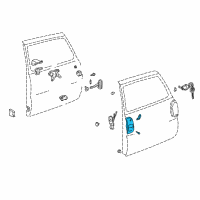 OEM 1999 Toyota RAV4 Handle, Outside Diagram - 69090-42010