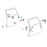 OEM Toyota Hinge Diagram - 68801-42020