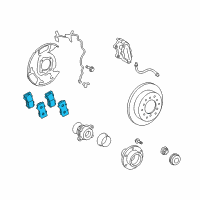 OEM 2017 Toyota Tundra Front Pads Diagram - 04465-0C020