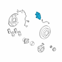 OEM 2018 Toyota Sequoia Caliper Diagram - 47730-0C040