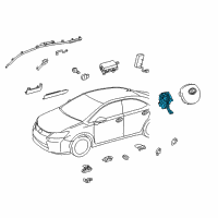 OEM Lexus Spiral Cable Sub-Assembly Diagram - 84307-76040