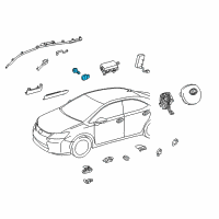 OEM Lexus CT200h Sensor, Air Bag, Front Diagram - 89173-49465