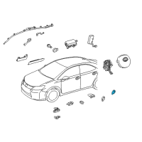 OEM 2015 Lexus CT200h Sensor, Side Air Bag Diagram - 89831-21020