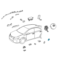 OEM Lexus CT200h Sensor, Side Air Bag Diagram - 89831-21020