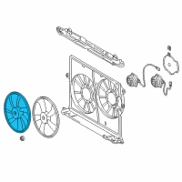 OEM 2012 Toyota Matrix Fan Blade Diagram - 16361-0H260