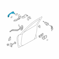 OEM 2009 Hyundai Sonata Door Handle Assembly, Exterior Diagram - 82651-3K000