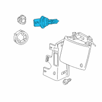 OEM 1998 Dodge B2500 Headlamp Bulb Diagram - 154824