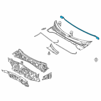 OEM 2016 Kia Soul Weatherstrip-Hood Diagram - 86430B2000