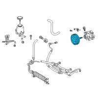 OEM 2017 Lexus LX570 Shaft Sub-Assy, W/Pulley Diagram - 44303-60030