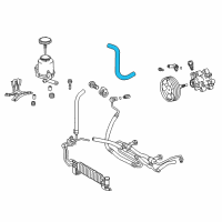 OEM 2008 Lexus LX570 Oil Reservoir To Pump Hose, No.1 Diagram - 44348-60410