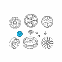 OEM Dodge Cap-Disc Wheel Diagram - MR641145