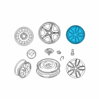 OEM 2005 Dodge Stratus Wheel Disc Diagram - MR641141