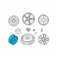 OEM Dodge Stratus Wheel Disc Diagram - MR641142