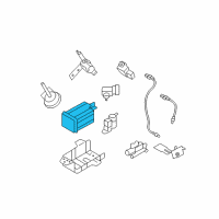 OEM Hyundai Santa Fe CANISTER Assembly Diagram - 31420-1U000