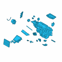 OEM Ford Fiesta Heater Assembly Diagram - D2BZ-18478-D