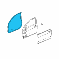 OEM Acura Sub-Seal, Left Front Door Diagram - 72365-SEP-A11