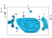 OEM Buick Encore GX Tail Lamp Diagram - 42781357