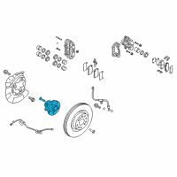 OEM 2015 Hyundai Genesis Coupe Front Wheel Hub Assembly Diagram - 51750-2M000