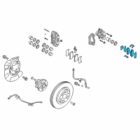 OEM 2013 Hyundai Genesis Coupe Front Disc Brake Pad Kit Diagram - 58101-2MA00