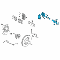 OEM 2014 Hyundai Genesis Coupe Brake Assembly-Front, LH Diagram - 58110-2M000