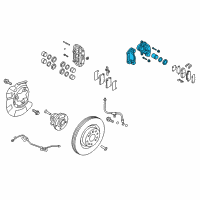 OEM Hyundai Genesis Coupe CALIPER Kit-Front Brake, LH Diagram - 58180-2MA00